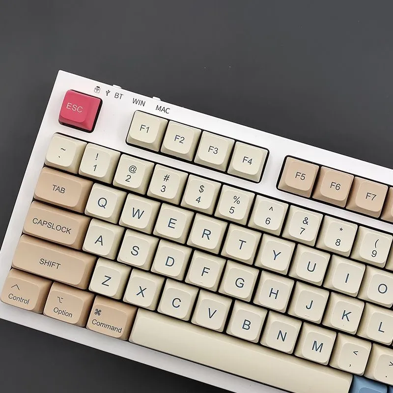 GMK Soy Milk 139 Keys XDA Keycaps Pbt Thermal Sublimation Cute Key Caps 64/87/96/104/68/98 Mechanical Keyboard Kit Keycap Kawaii