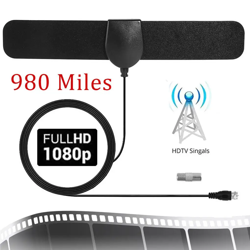 

DVB-T2 Indoor Long Range TV Antenna 4K 1080P Signal Enhancer High Gain 25 Miles Aerial Home Receiver Amplifier