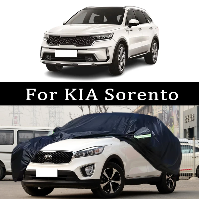 

For KIA Sorento Car Covers Outdoor Waterproof Dustproof Sun Rain Snow Protection Thick Oxford Cloth Full Car Accessories