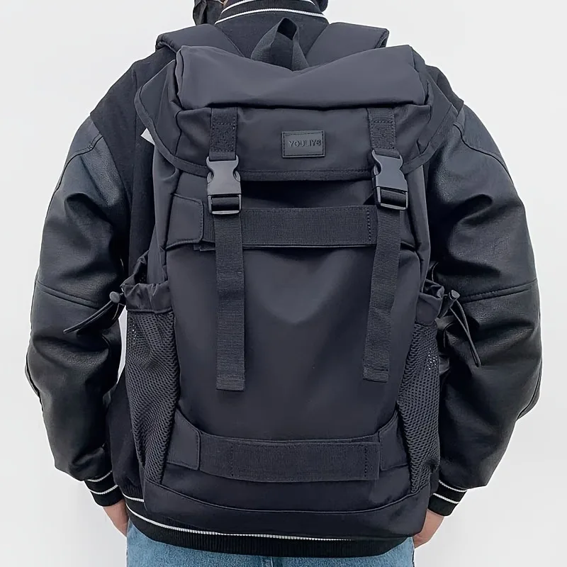 Mochila para monopatín de Hip-hop a la moda, mochila de gran capacidad para hombre, mochila para estudiantes, bolsa de viaje impermeable para deportes y senderismo