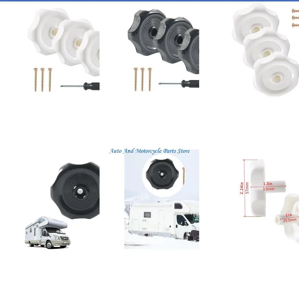 

P9FD Пакет из 7 Campers Window & Vent Runbs Abs вентиляционные ручки простая установка для трейлеров