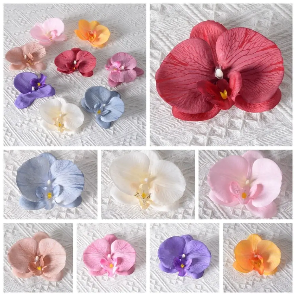 Cute DIY Jewelry Making Craft Simulated Flower Headdress Handmade Accessories Butterfly Orchid Flower Decoration Hairpin Women