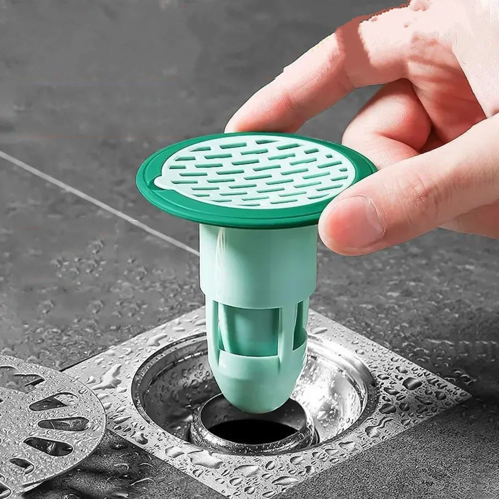 Bath Shower Floor Drain Strainer Cover Plug Trap Silicone Anti-odor Sink Bathroom Water Filter Insect Prevention Deodorant