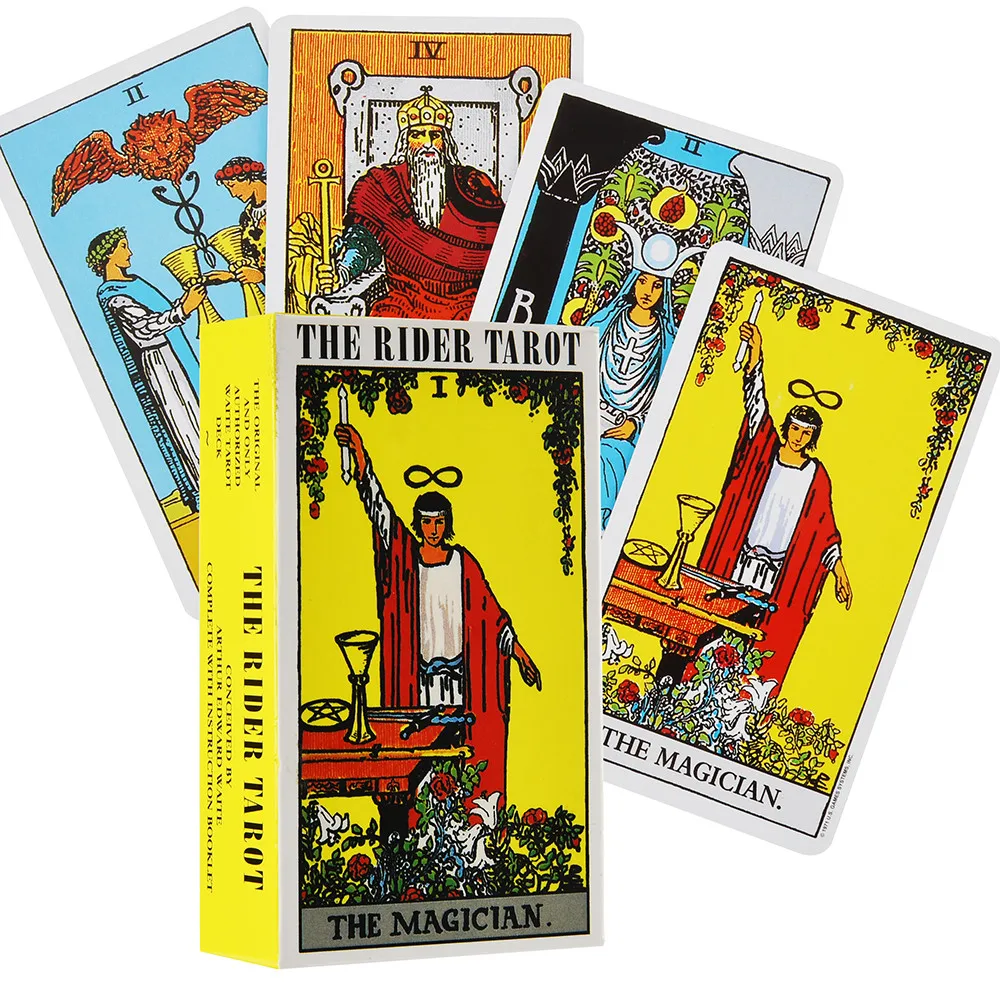 Heißer Verkauf Rider Tarot Karten für Wahrsagerei Persönlichen Gebrauch Tarot Deck Vollständige Englische Version Oracles Deck für Frauen Mädchen Brettspiel – Detail 1
