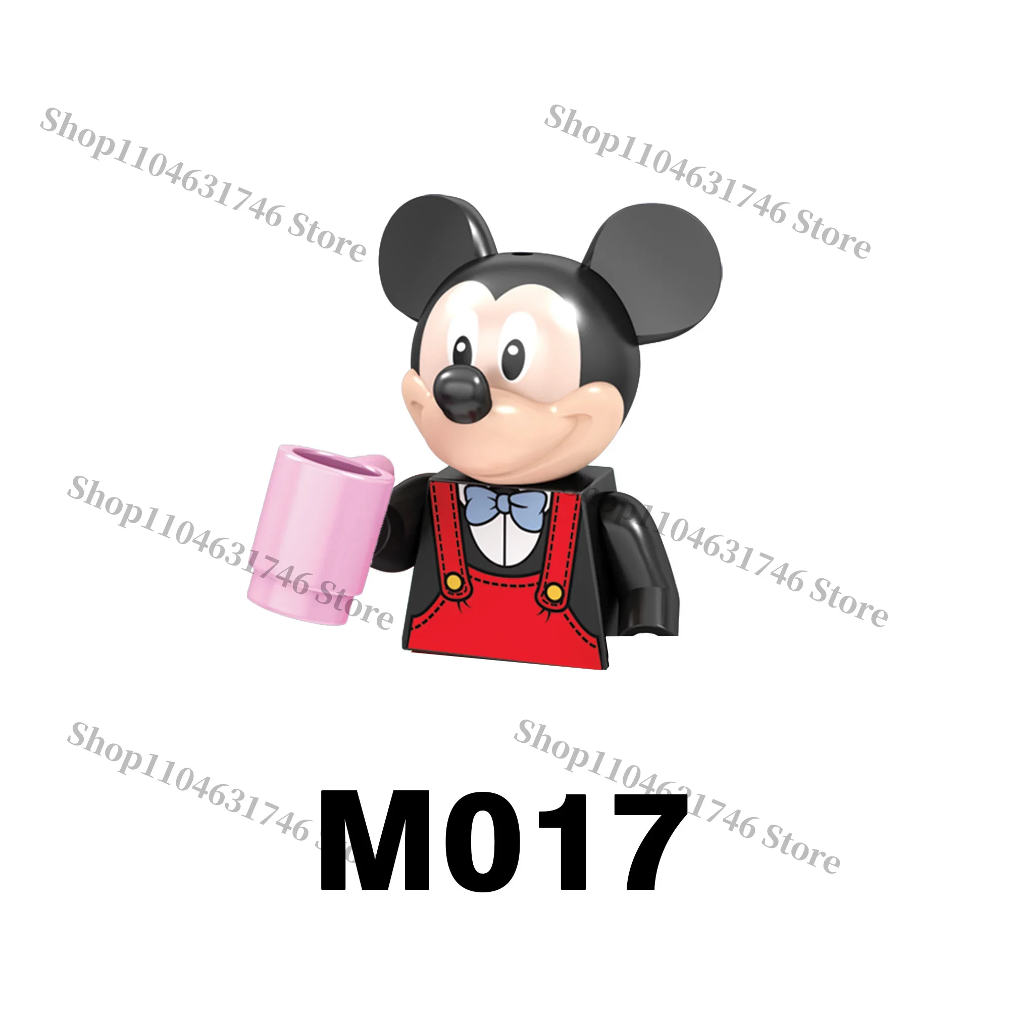 ديزني بنة سنو وايت ميكي ستيتش الساحرة شخصيات كرتونية للأطفال تجميع صغير بنة لعبة الطوب الهدايا