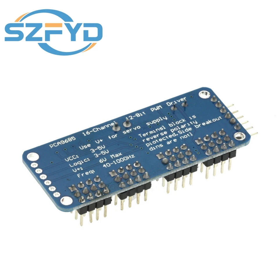PCA9685 Controlador de servos PWM 16 canales I2C 12 bits