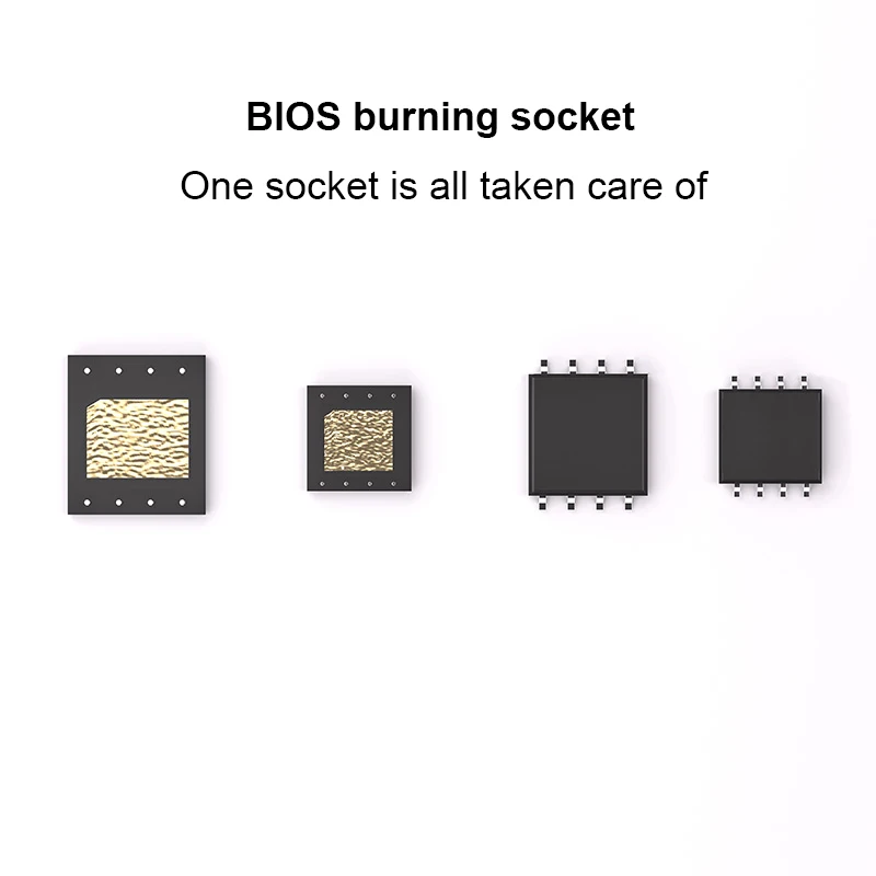 XZZ Universal 4 IN 1 BIOS Burn Adapter Socket BIOS Burning Seat Universal Patch 6x8 5x6MM Support WSON8 SOP8 Socket