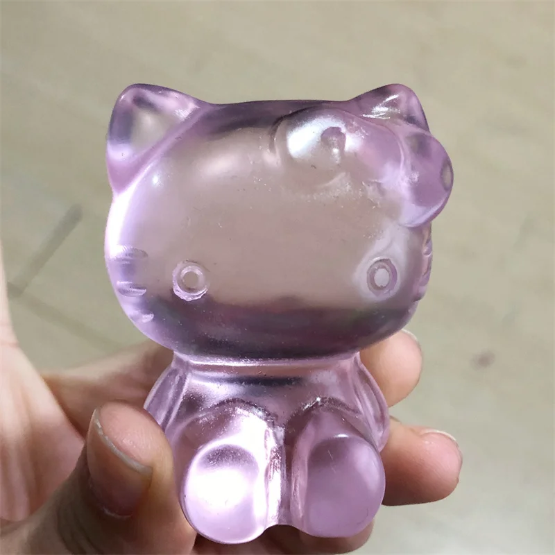 

Natural Opalite Cartoon Cat Carving Reiki Healing Fengshui Stone Gift Home office Decoration giftd 1PCS