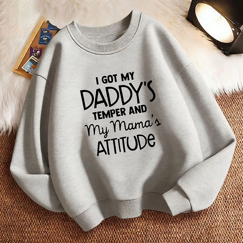 Lustiger Kinder-Sweatshirt-Pullover Frühling Niedlicher Y2k Rundhals Grafik-Print Hoodie Jungen/Mädchen Kinder-Kapuzenpullover