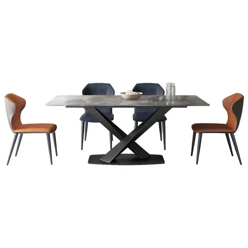 

High quality cheap luxury modern design dining table chair set dining room furniture