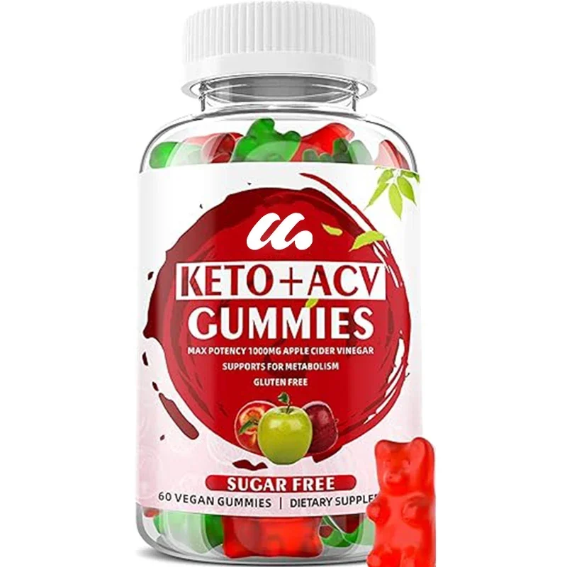 

Apple cider vinegar gummies supplements suitable for men andwomen, keto gummies support metabolism,sugar free-60capsules