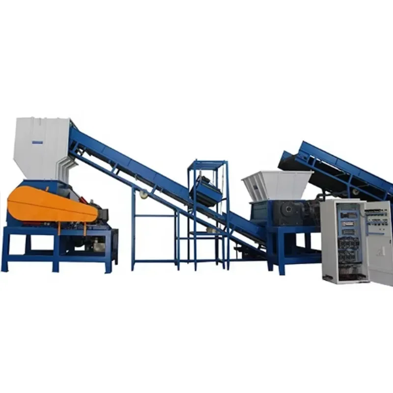 Tyre Shredder Machine Rubber Tile Recycling Tire Production Line Crusher Metal Plastic Shredder Machine Tire Recycling Machine