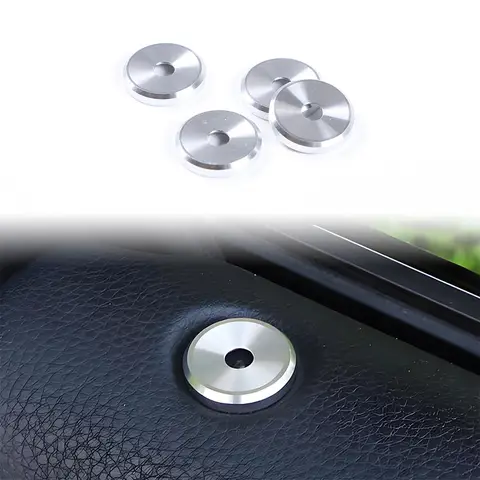 알루미늄 합금 자동차 문짝 잠금 핀 커버 트림 장식 스티커, 포르쉐 파나메라 카이엔 마칸 971 911 718 액세서리, 4 개