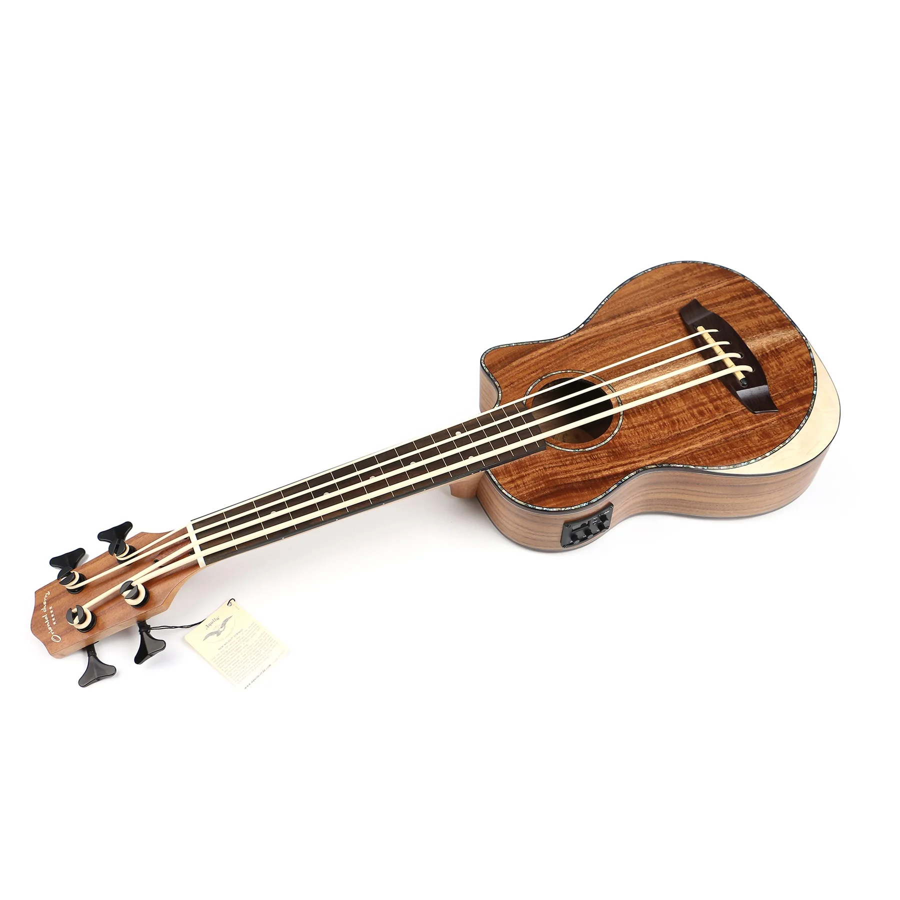 30 Inch Solid KOA Wood Ukulele Bass China Factory KOA Bass Ukulele Sounds Well