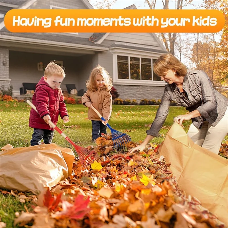 مشط EYFL- للأطفال بمقبض من الخشب الصلب ومشط لطيف للأطفال، أداة حديقة للأطفال فوق 3 سنوات