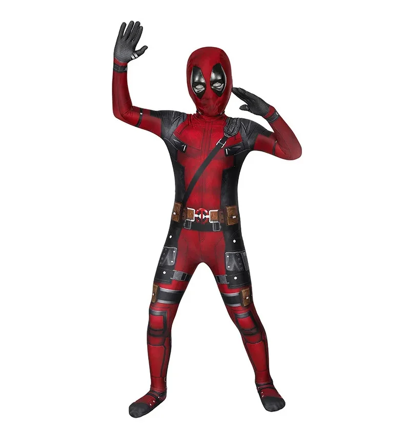 Kostium Cosplay Deadpool na Halloween i Boże Narodzenie, Kombinezon, Zestaw z Mieczem, Strój do Odgrywania Ról, Prezent na Festiwal — zdjęcie produktu 4