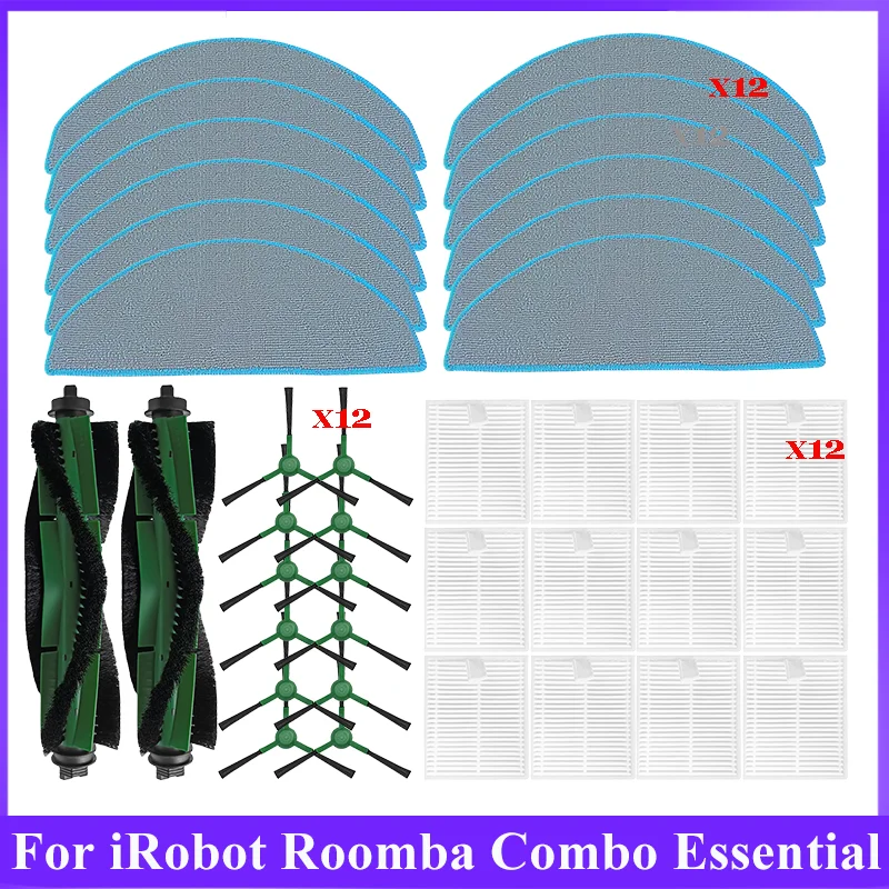 For iRobot Roomba Combo Essential Roomba Vac Essential Cleaner Robot Vacuum Cleaner Main Side Brush HEPA Filter Mop Accessories