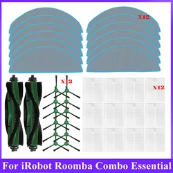 HEPAフィルター付きロボット掃除機,メインサイドブラシ,モップアクセサリー,irobot roomba combo,roomba vac