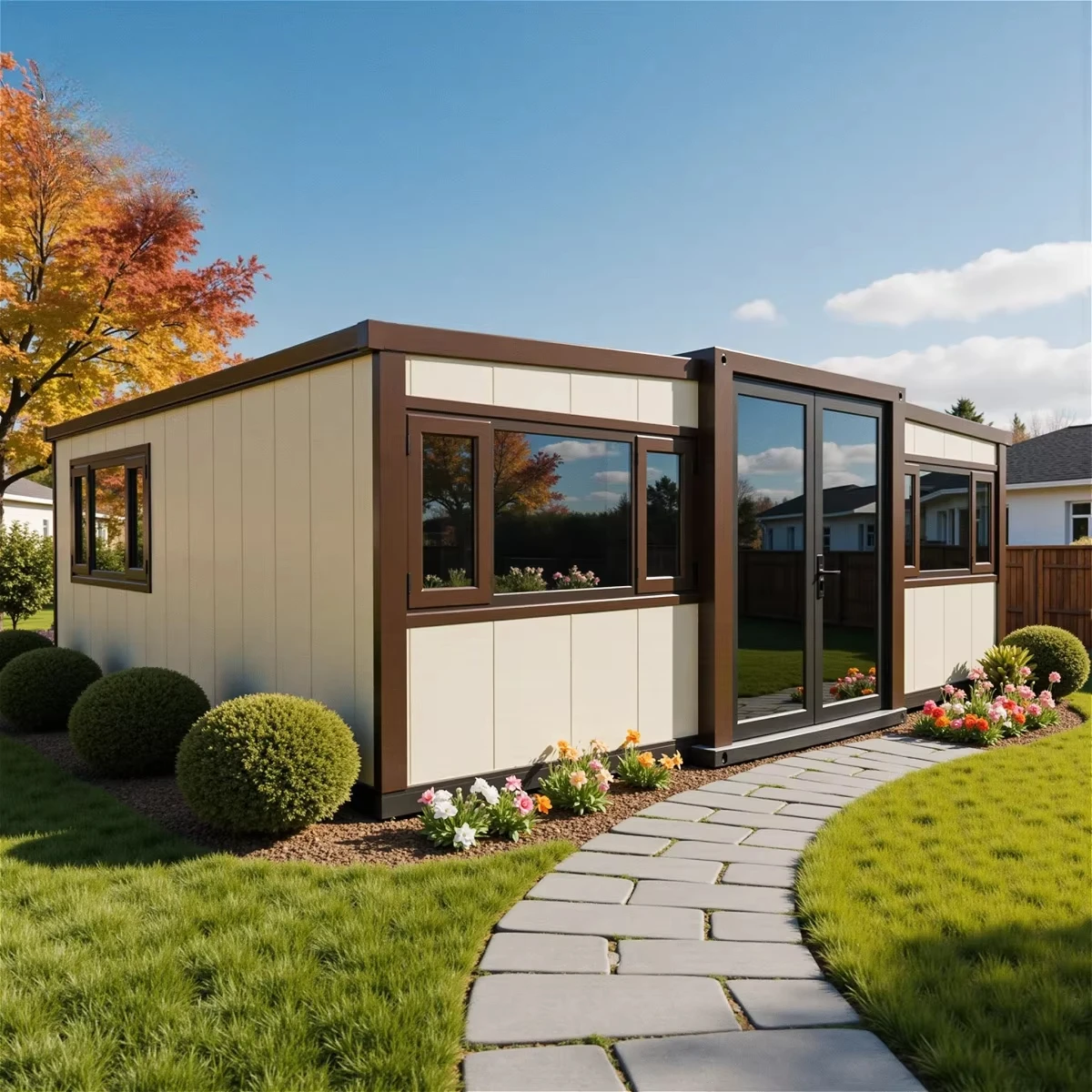Casa Contenedor Móvil Plegable de Acero, Casa Pequeña Modular Prefabricada, Casa Contenedor de Ensamblaje Rápido en Venta
