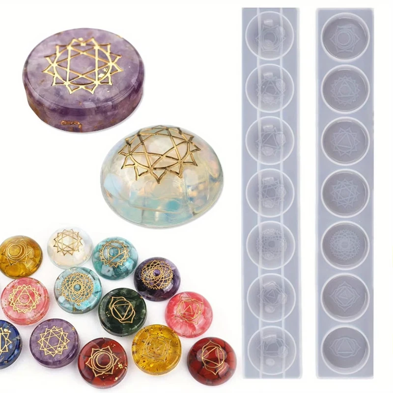 

2pcs-14 Diy Semi-circular And Hemispherical Mirror Silicone Crystal Resin Resin Mold