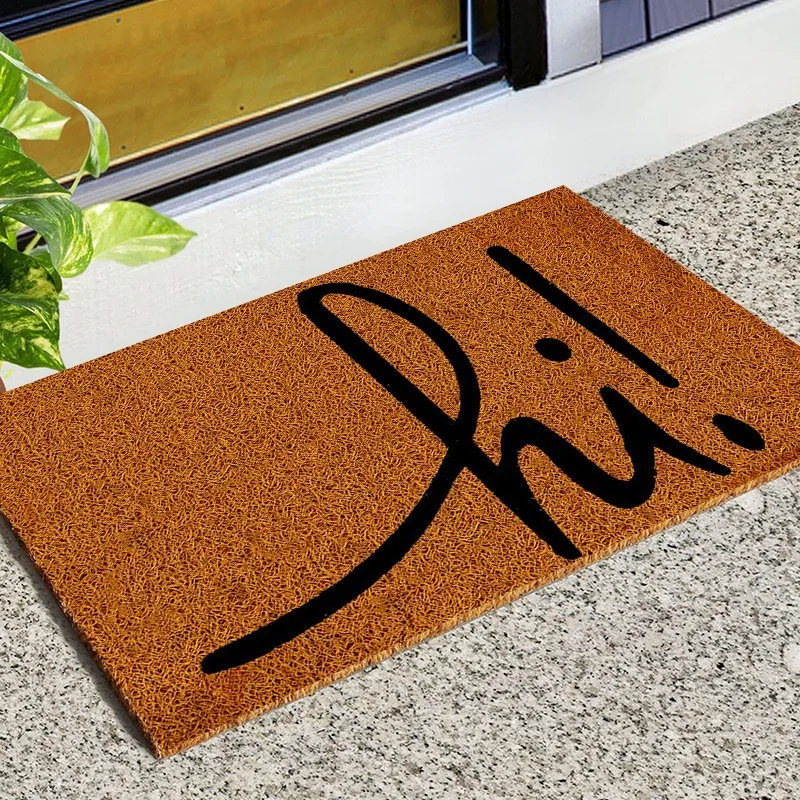 Hello Welcome Mat Front Door Mat Rectangular Small Entry Rug Home Entrance Patio Hallway Kitchen Floor Mat