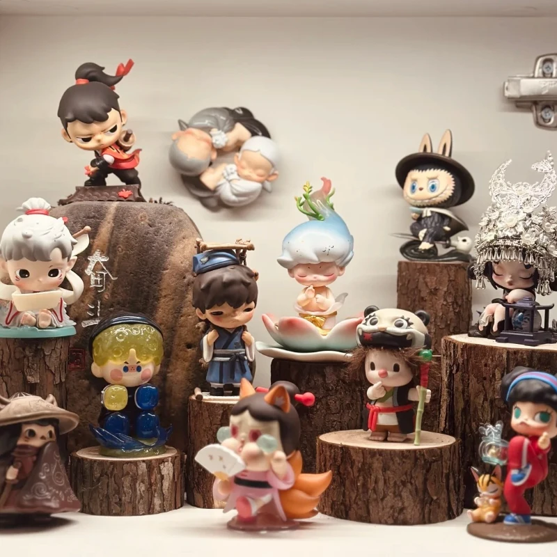 

POPMART Wushuang City's Fourteenth Anniversary, креативная изысканная декоративная модная слепая коробка, домашний интерьер, фигурка-сюрприз