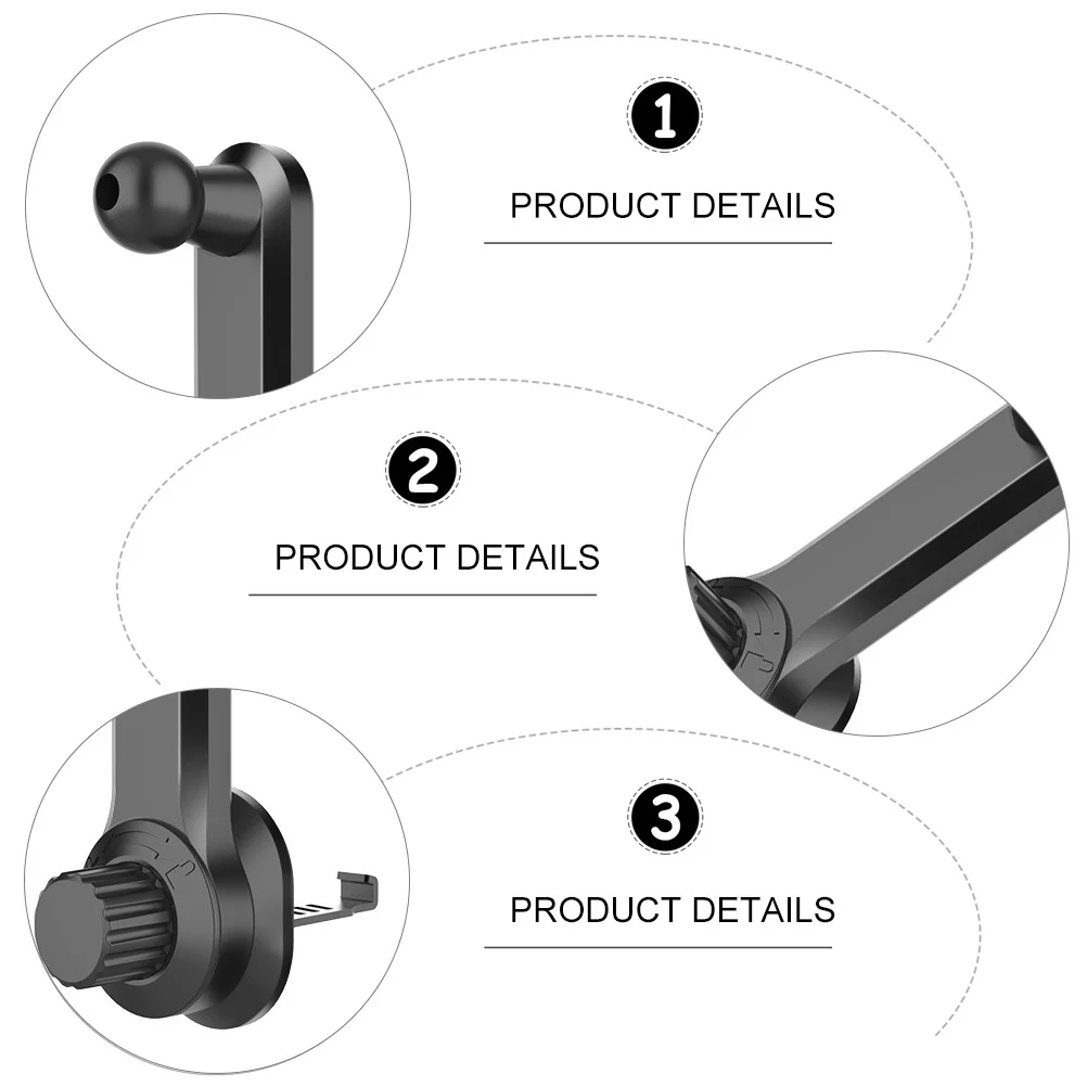 

2Pcs Mobile Phone Mount Accessory Durable Air Vent Stand Flexible and Practical for Most Car Mounts Car Phone Holder Accessories
