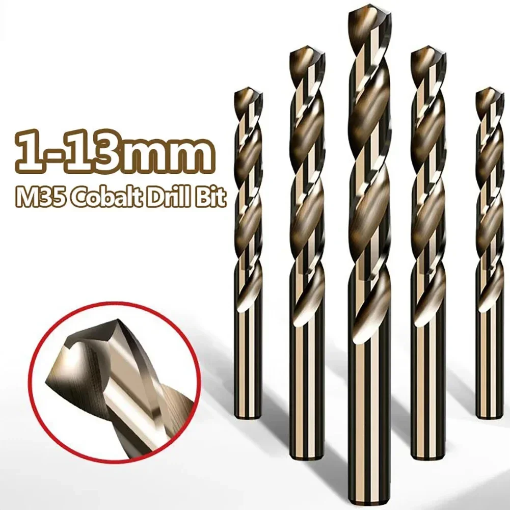 1PC 1mm-6.5mm M35 wiertło kobaltowe wiertło HSS M35 do wiercenia w stali nierdzewnej obróbka metali wiertarka elektryczna narzędzia