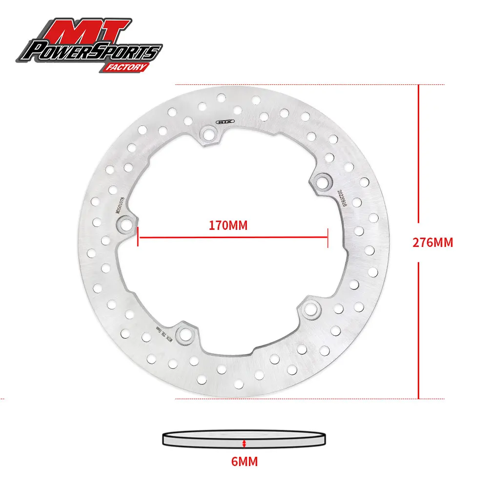 Rotor de disco de freno trasero para motocicleta todoterreno, accesorios para motos Honda VFR1200F 2010 2019