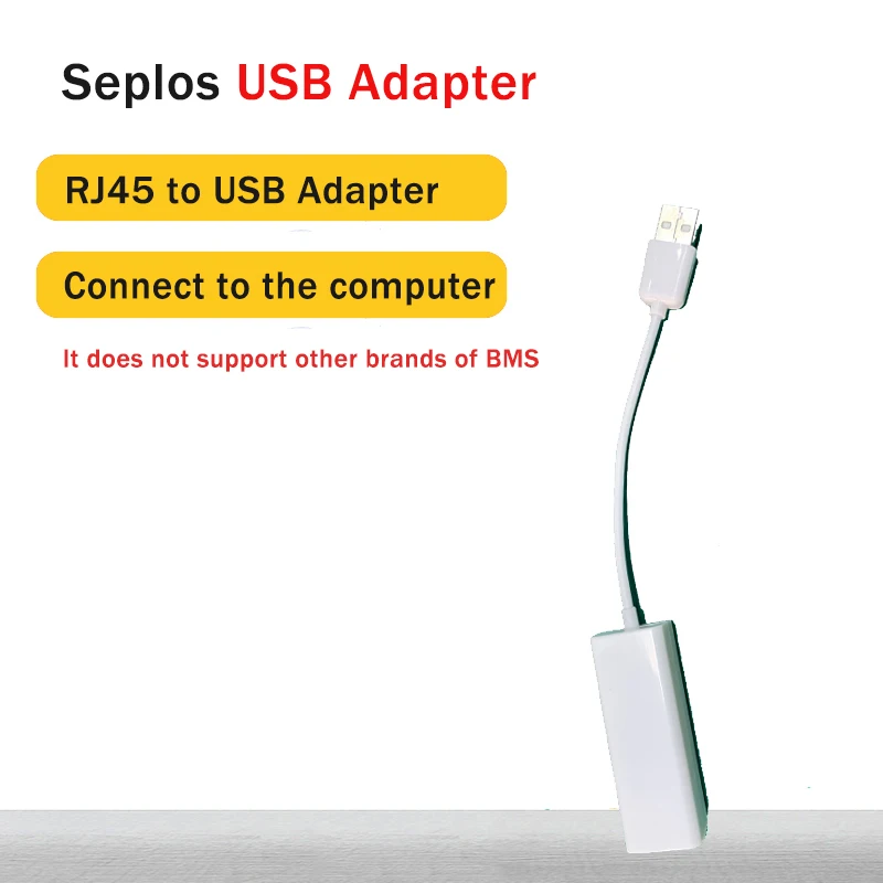 Adapter Seplos RJ45 na USB Podłącz system zarządzania baterią BMS i komputer