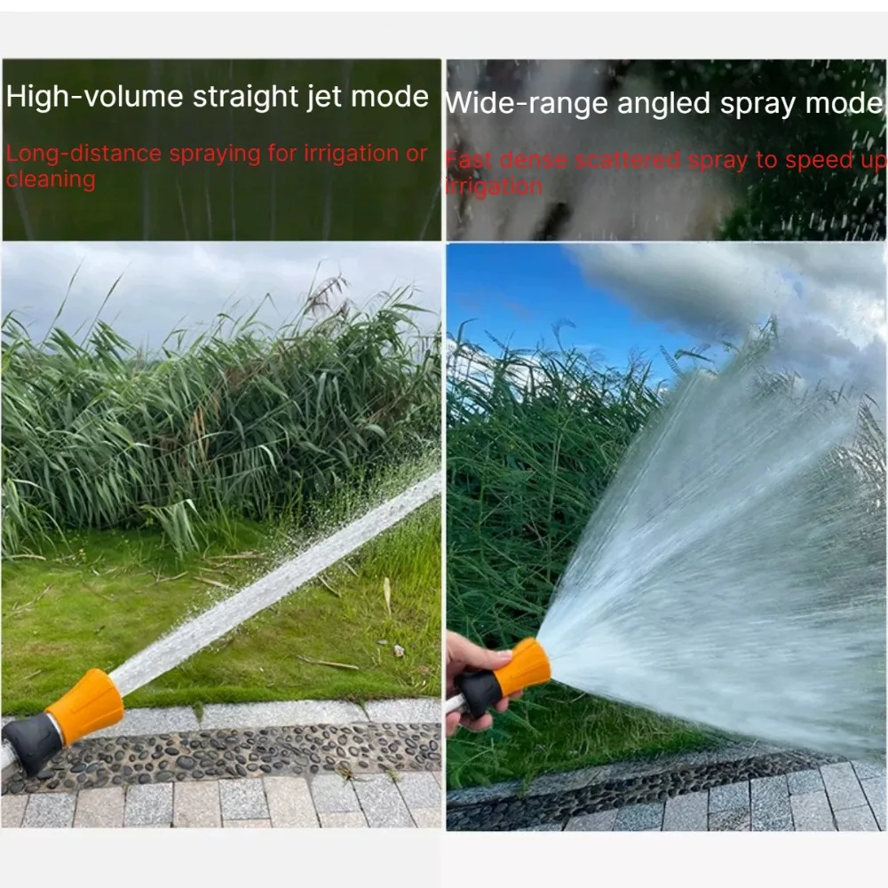 Adjustable Hose Nozzle Water Sprinkler, Multifunctional Watering Gun for Firefighting, Farm Flower & Vegetable Irrigation