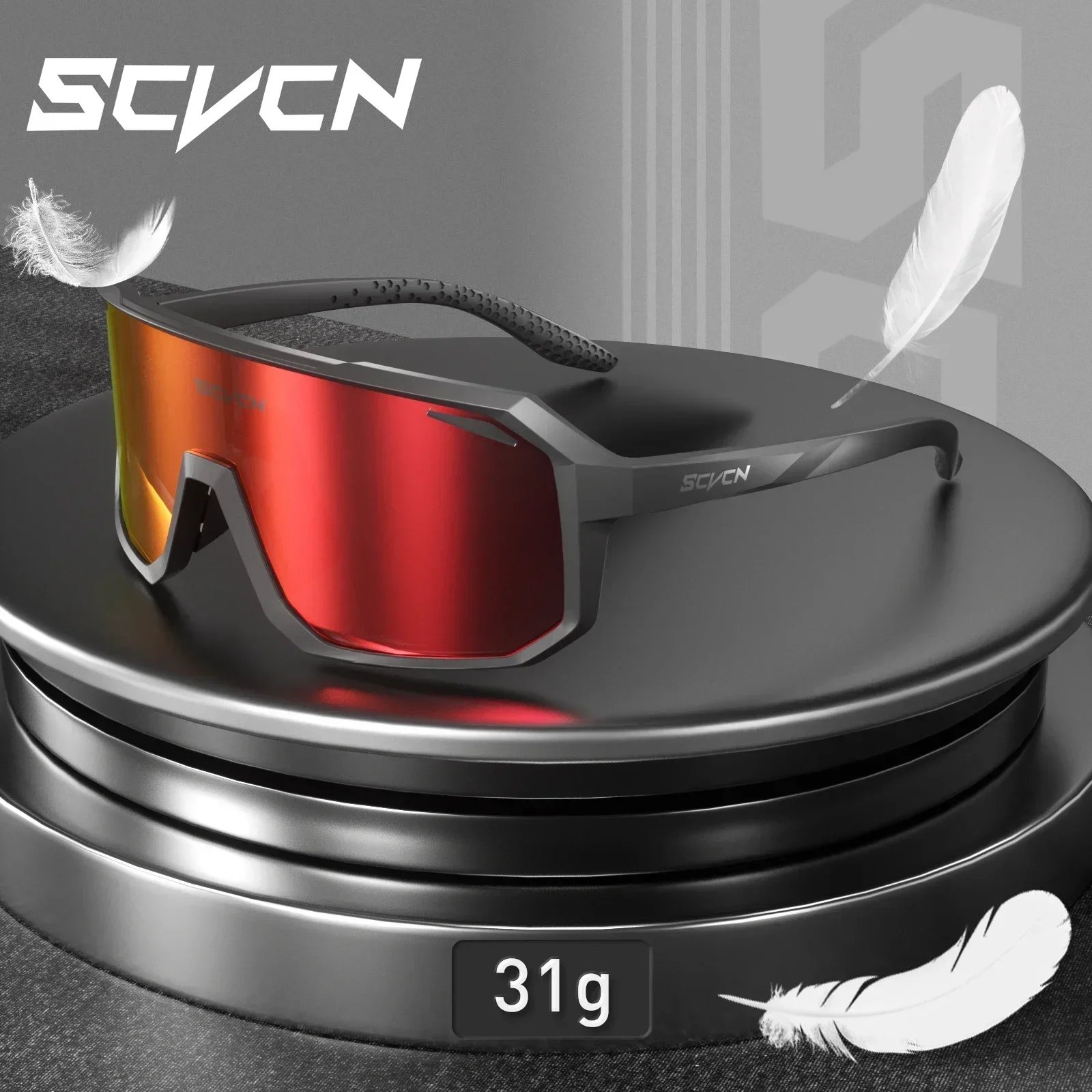 SCVCN Cycling Sunglasses Bike Mountain Driving Glasses Outdoor Sports Hiking Glasses Men's Glasses for Leisure Sunglasses