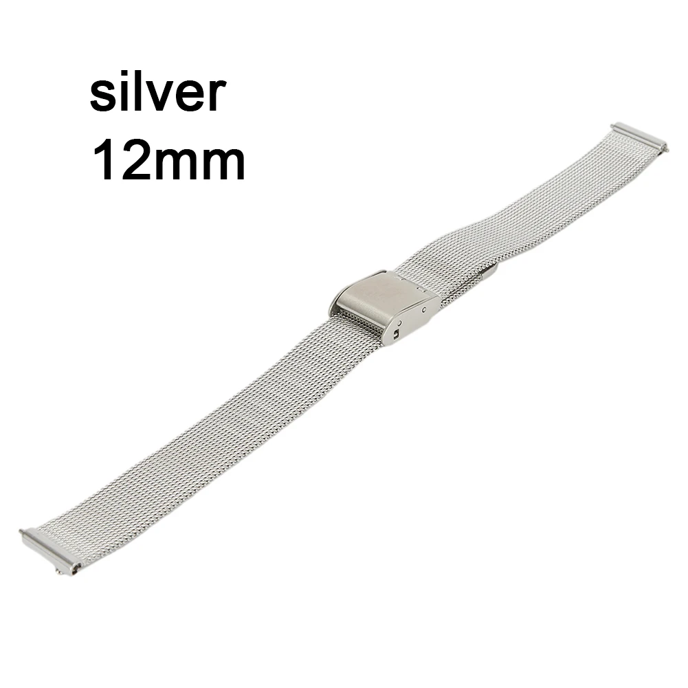 12mm 14mm 16mm 18mm 20mm 22mm Quick Fit Milanese Loop Bracelet Stainless Steel Watch Band Strap For Watch