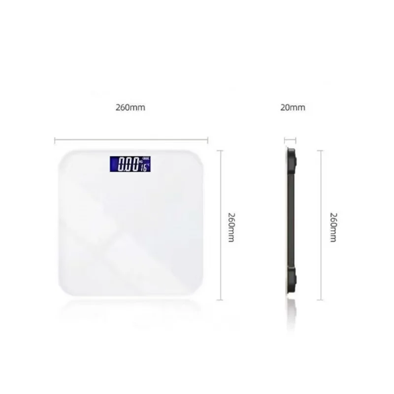 مقياس إلكتروني لشحن USB، مقياس وزن ذكي، ميزان إلكتروني صغير منزلي، وزن دقيق للجسم #6