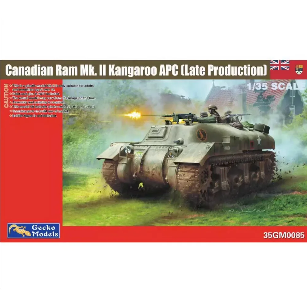 Gecko Models 35GM0085 1/35 Canadian Ram Mk. II Kangaroo APC (Late Production) - Scale Model Kit