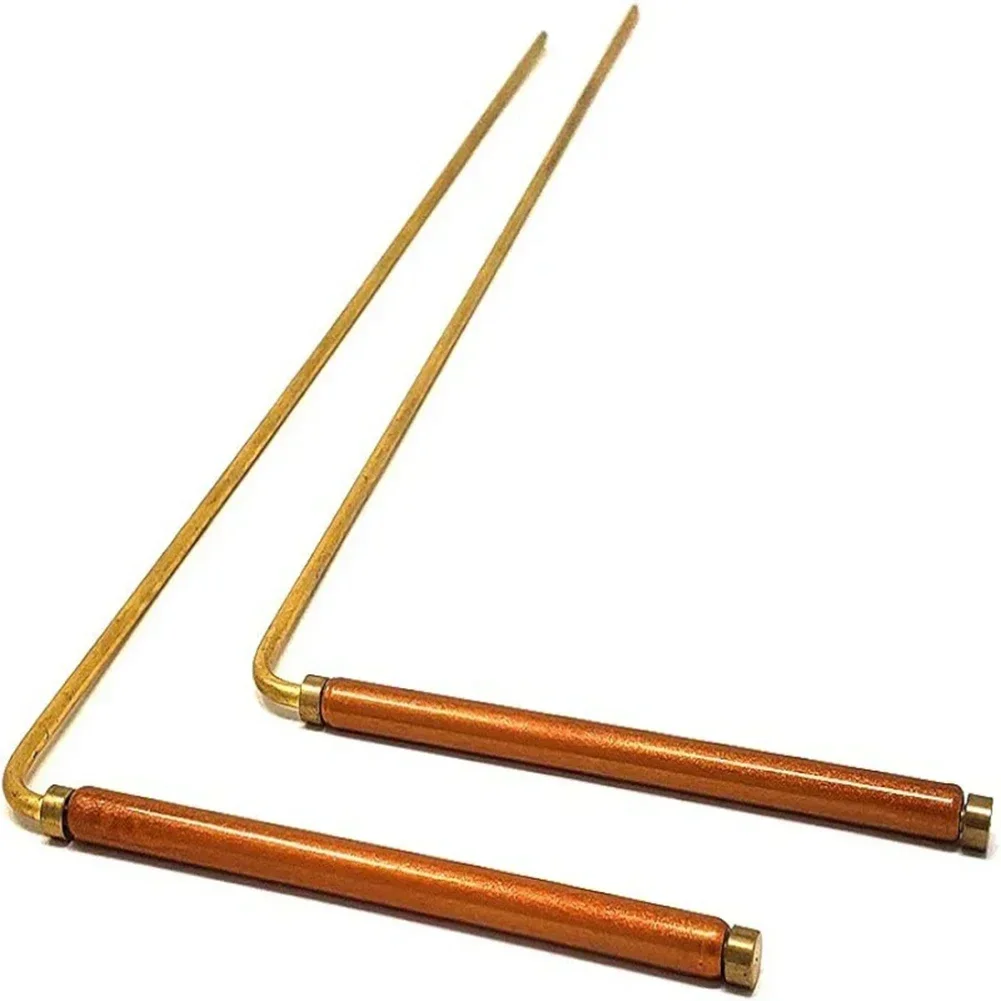 2PCS Brass Divining Rod Metal Detector For Divination Treasure Hunting Tool Dowsticks For Treasure Hunting Metal Detectors