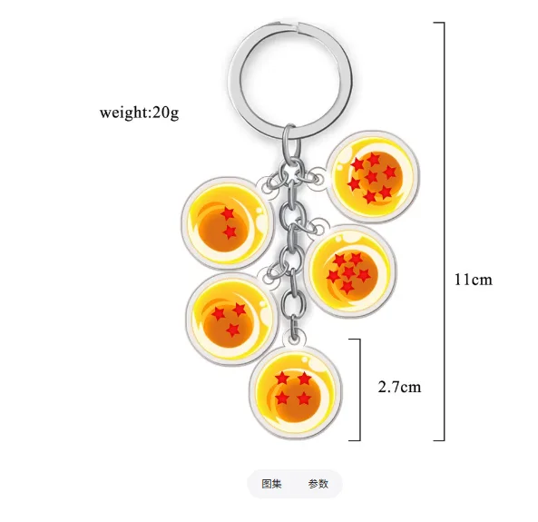 for Dragon Ball Son Goten Majin Buu Cell Frieza Oolong Son Goku Android 17 16 Tao Pai Pai Anime Acrylic Keychain Exquisite Gift view 4