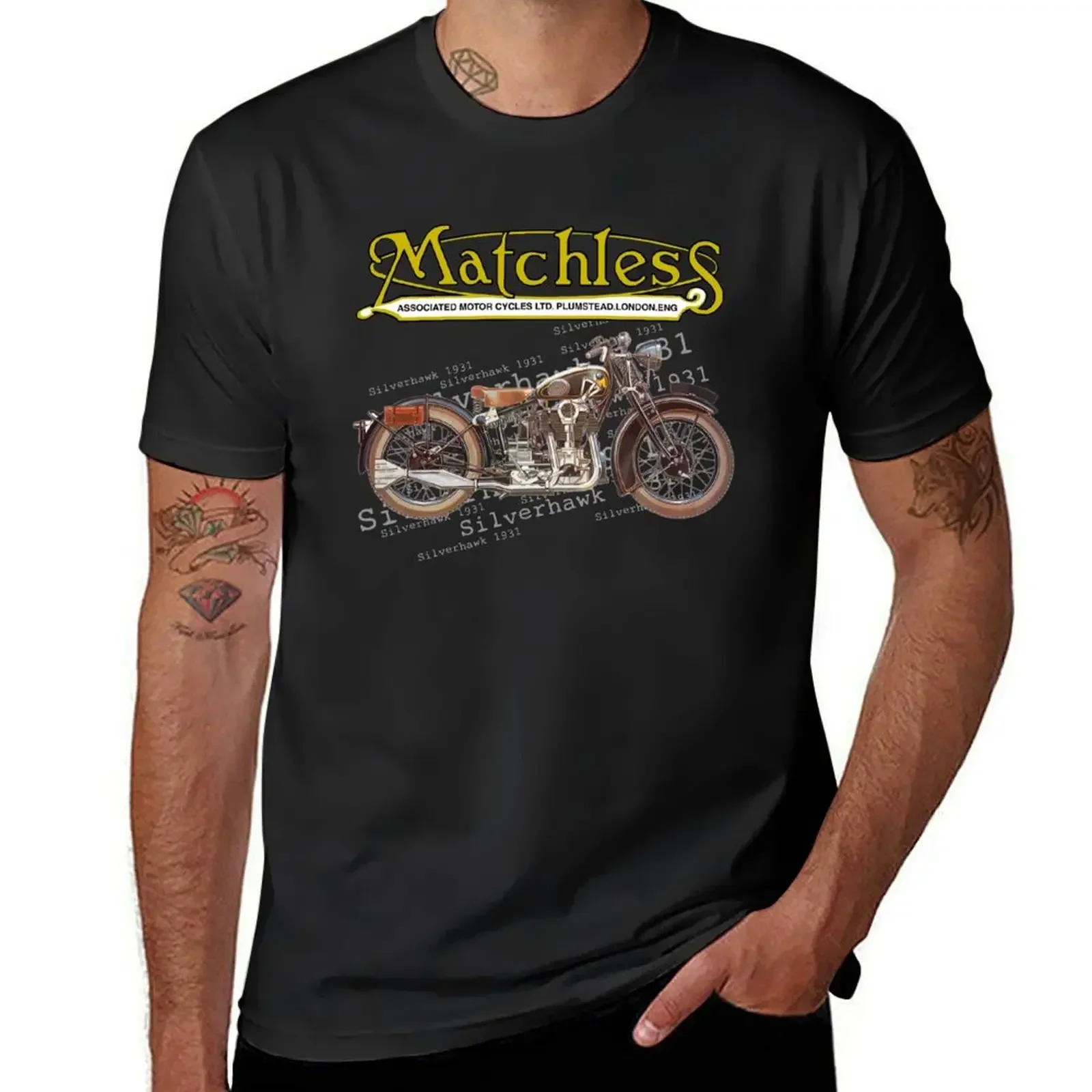 Matchless Motorcycles Silverhawk T-Shirt cute tops summer clothes boys animal print mens vintage t shirts