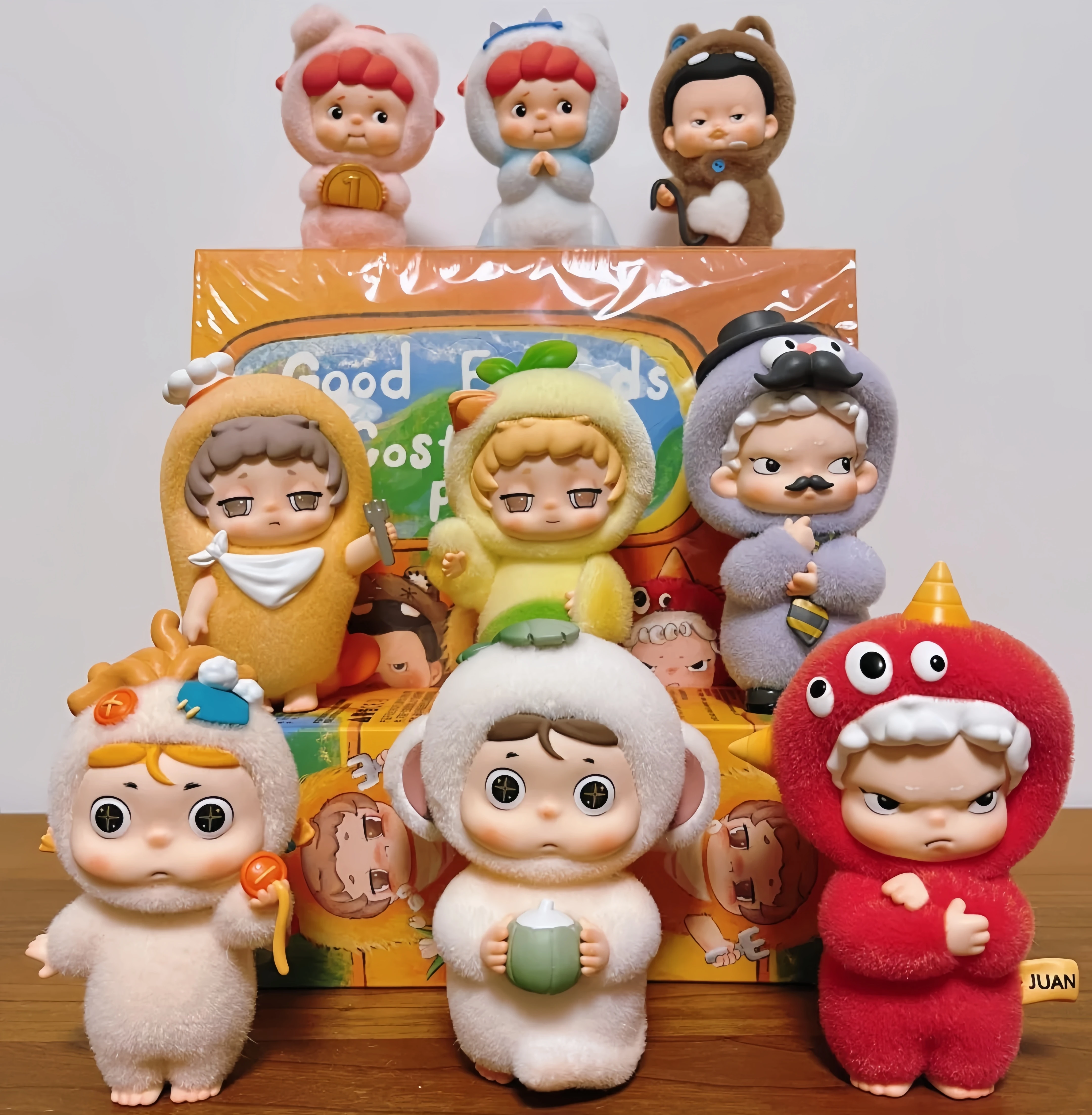 Genuine Blind Box Fun Friends Dress Up Party Series Vinyl Animal Ozai Mimi Jojo Doll  Toys Mystery Box Dolls Ornaments Gift Toy