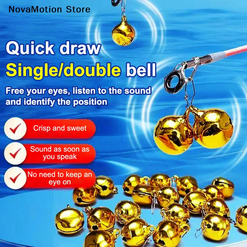 Fishing Rod Ice - [NM]10/20PCS Quick-Clip Fishing Bell Alarm Auto-alarm