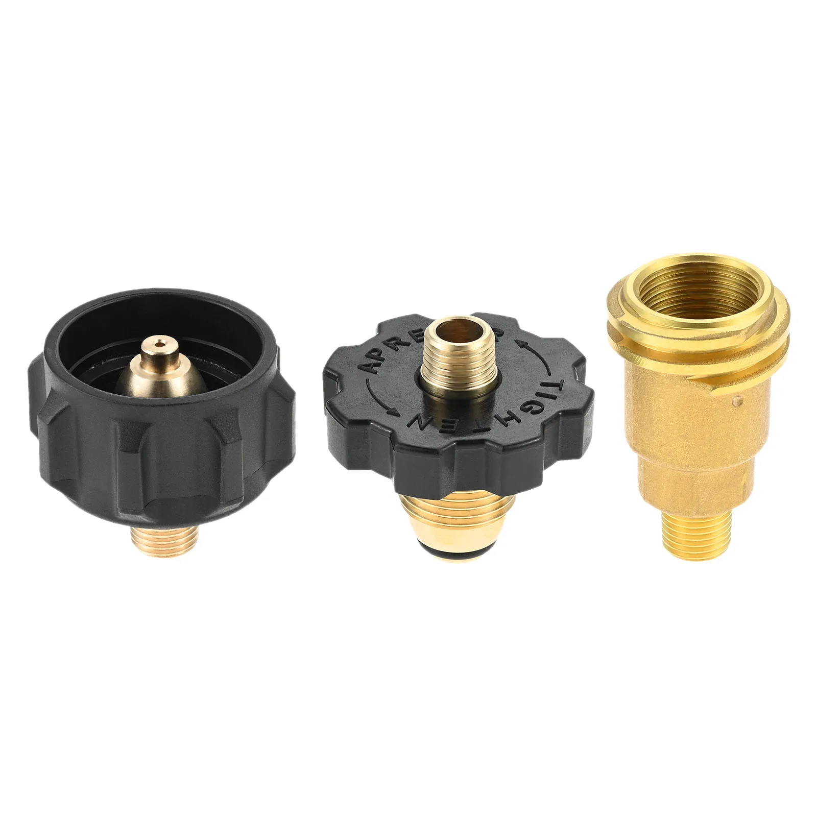 QCC1/POL 프로판 가스 호스 피팅 어댑터(1/4" NPT 커플러 세트 포함) 1/4" 수 파이프 나사 +QCC 유형 1 수 +POL 암 커넥터