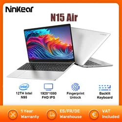 Ordinateur portable Ninkear N15 Air avec clavier rétro4.2, ordinateur portable Windows 11 Office, 15.6 