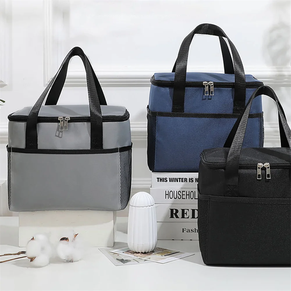 Cooler Bag Portable Thermal Box Lunch Tote Bags Waterproof Office Cooler Lunchbox Picnic Bags for Unisex Food Storage Bag