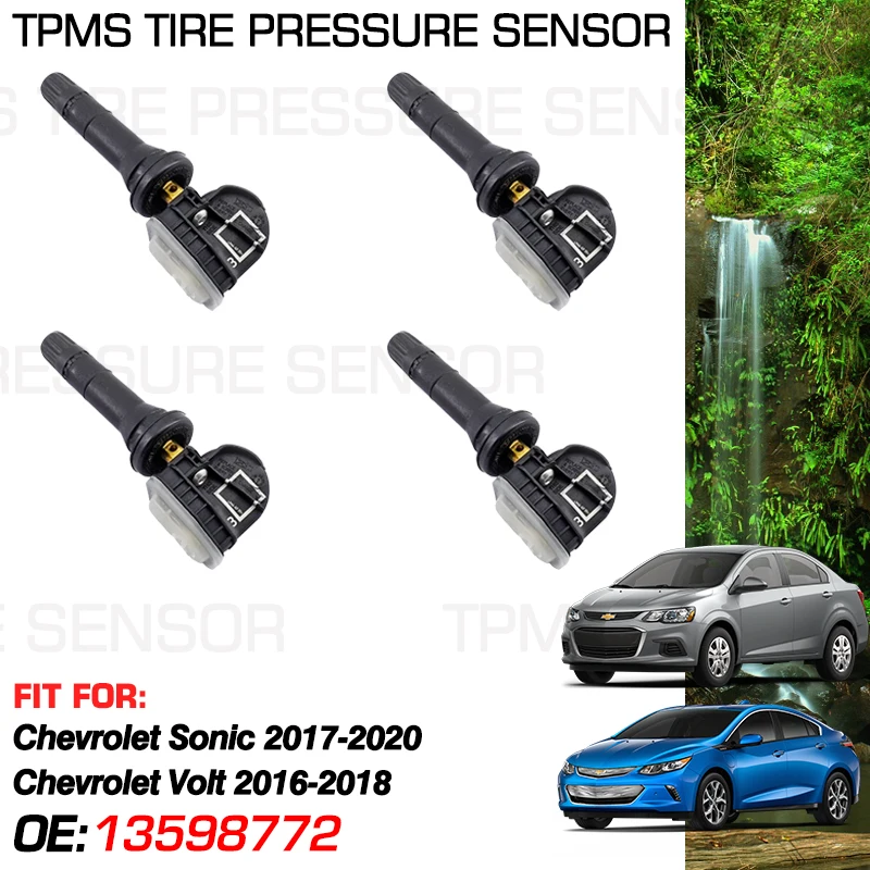 

Auto For Chevrolet Aveo Sonic T300 2017-2020 Chevrolet Volt MK2 II 2016-2018 315MHz Car Tire Pressure Monitoring Sensor 13598772