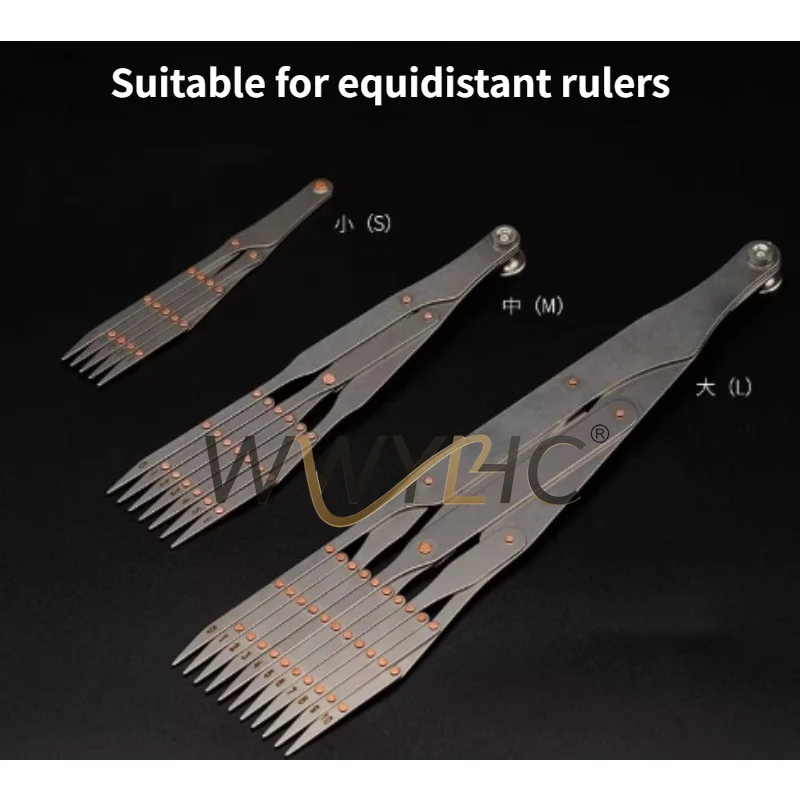 Suitable for Equidistant Ruler and Equidistant Ruler Luggage Production Positioning Auxiliary Drawing Leather, Large Tools