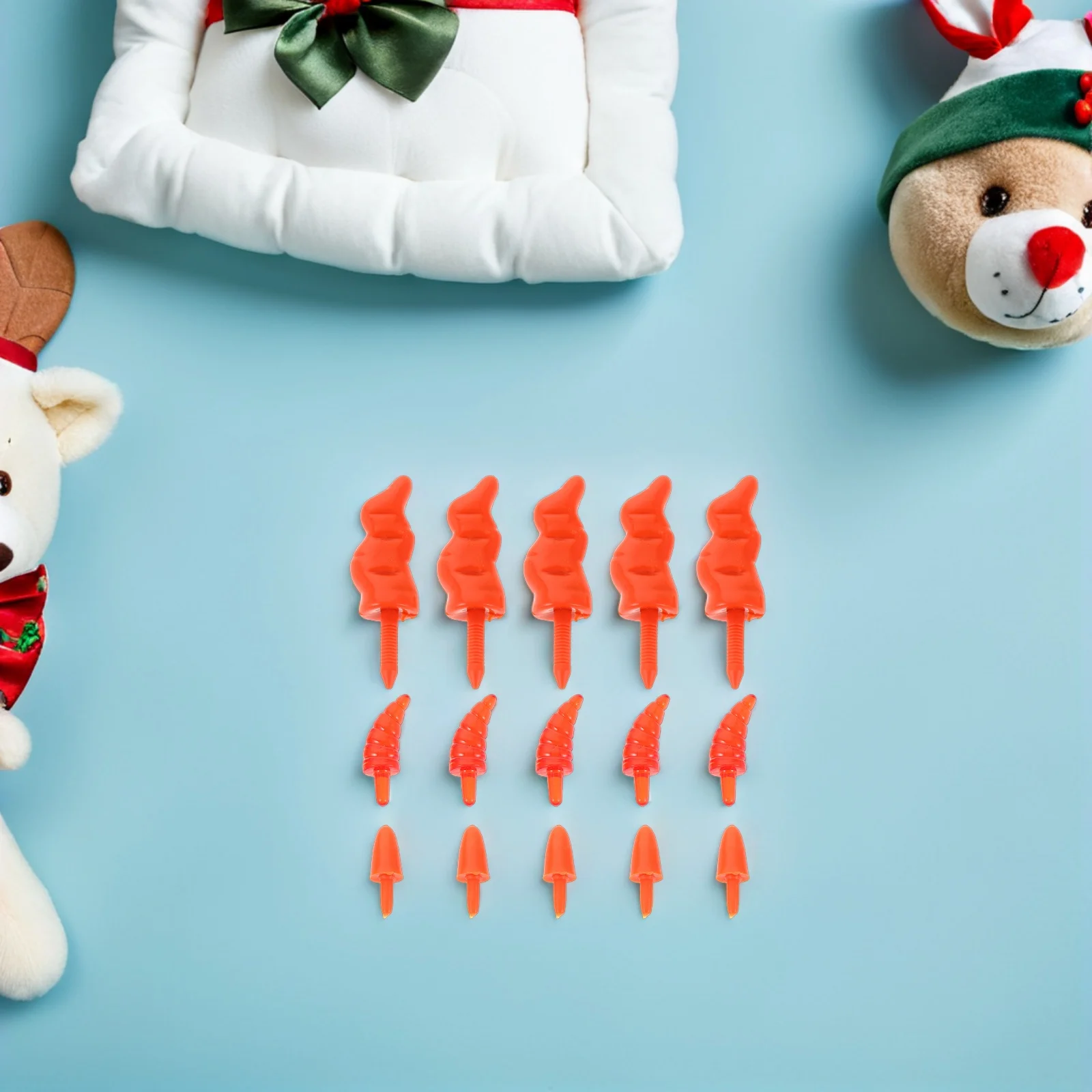 

150Pcs Plastic Snowman Nose Set - Easy to Use DIY Christmas Ornament for Snowman Craft and Holiday Decoration Projects