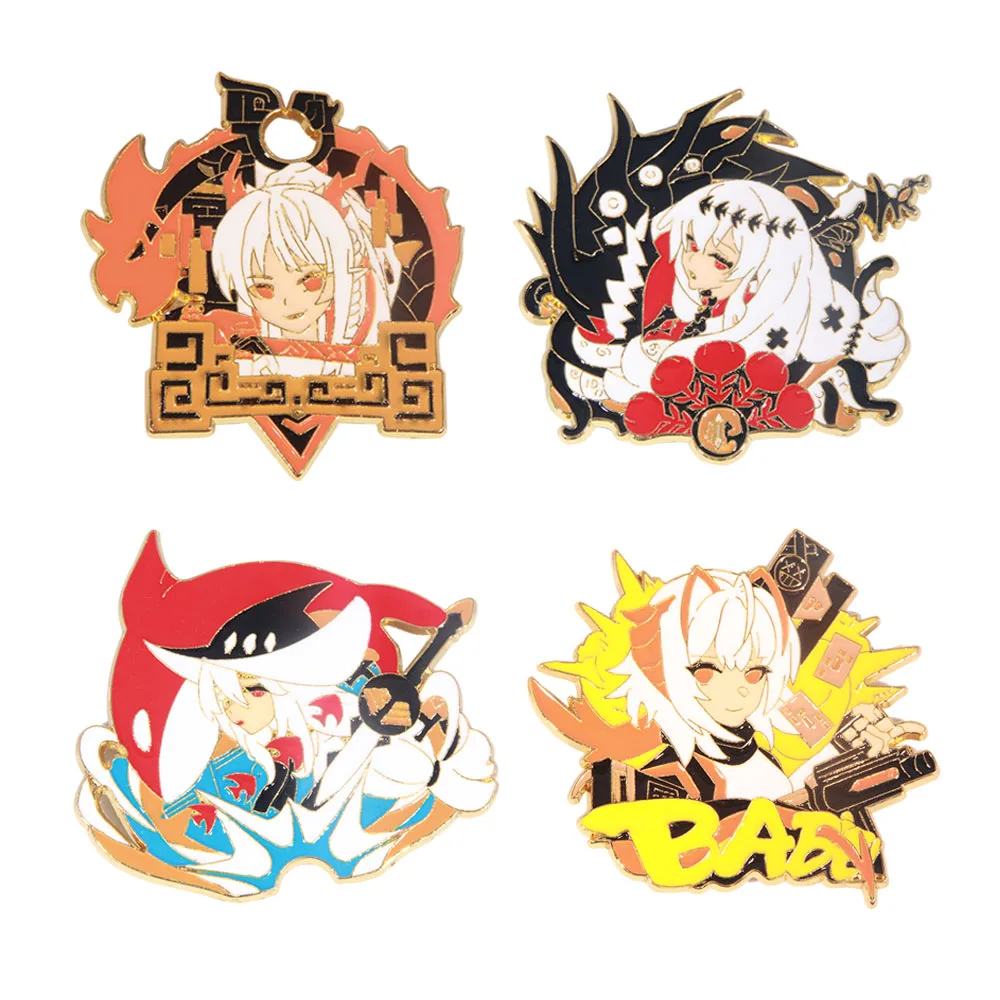 

Game Arknights Brooches Pins Figure Enamel Pins Prelude to Dawn W Badge Hard Brooch Backpack Bag Collar Lapel Jewelry Gifts