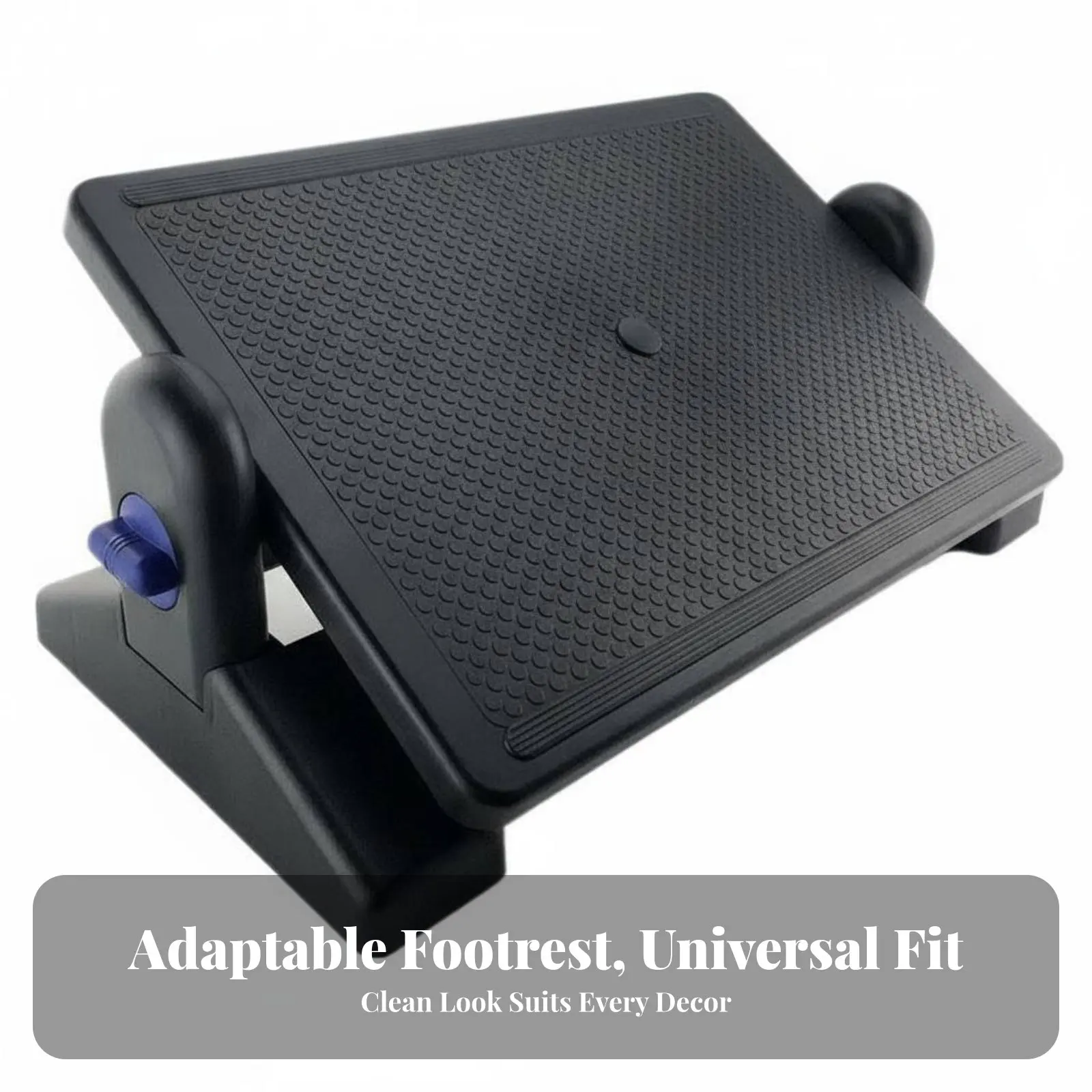 Adjustable Beneath-desk Footrest Improves Posture Massaging Foot Surface Sturdy Construction Portable For Students JJ1744