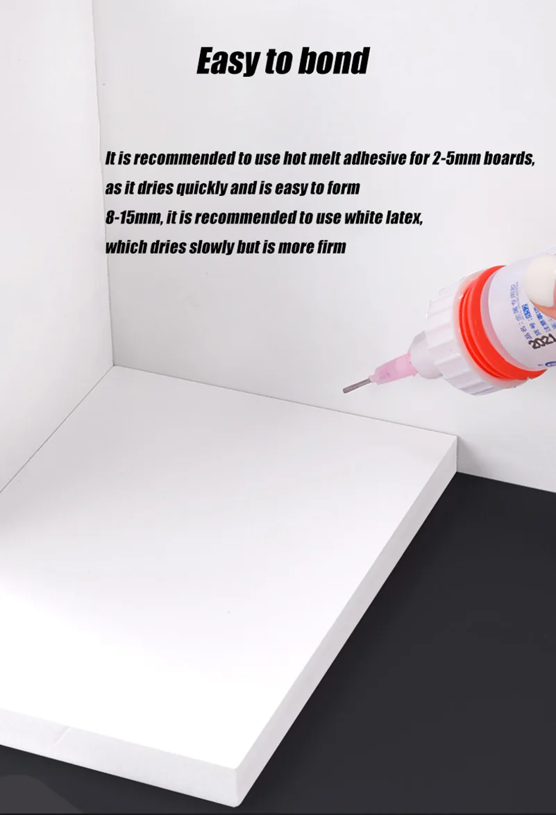 White PVC Foam board, DIY Building Model Material, Handmade Model Making Material, Plastic Board 3-30mm Thick