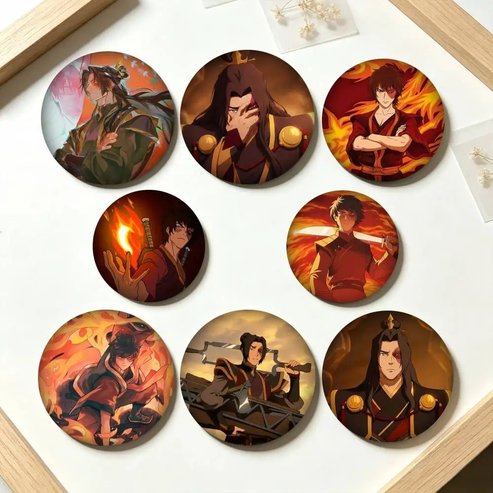 Z-Zuko Avatar The Last Airbender  25mm 32mm 44mm 58mm 75mm Brooches Badges Pins for Accessories Gift